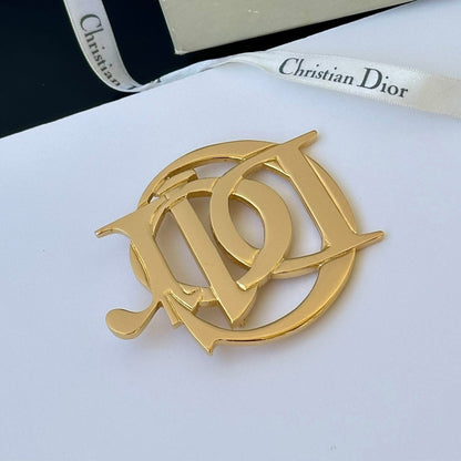 Christian Dior Vintage Gold-Toned Brooch