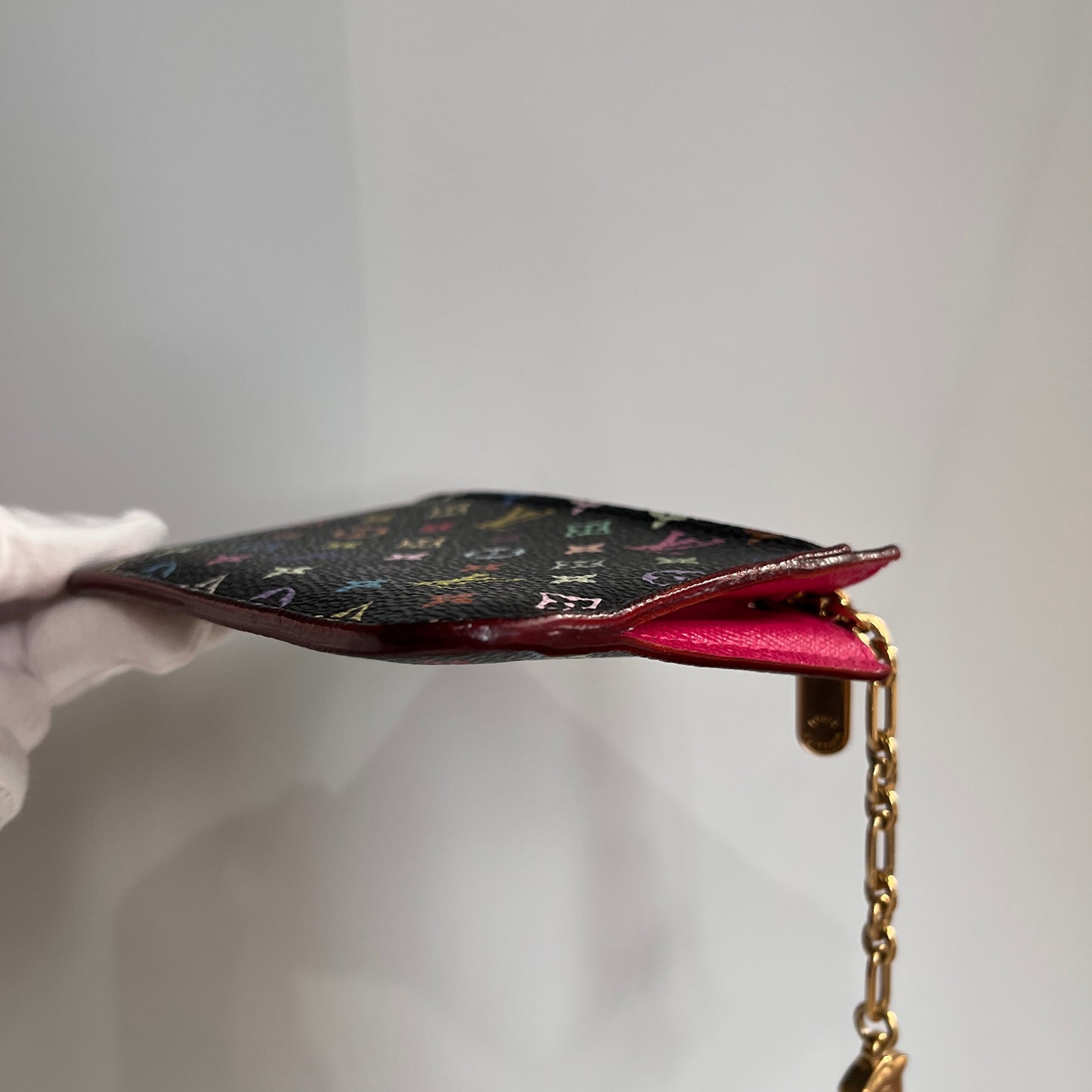 Louis Vuitton x Takashi Murakami Black Multicolor Cles Coin Purse