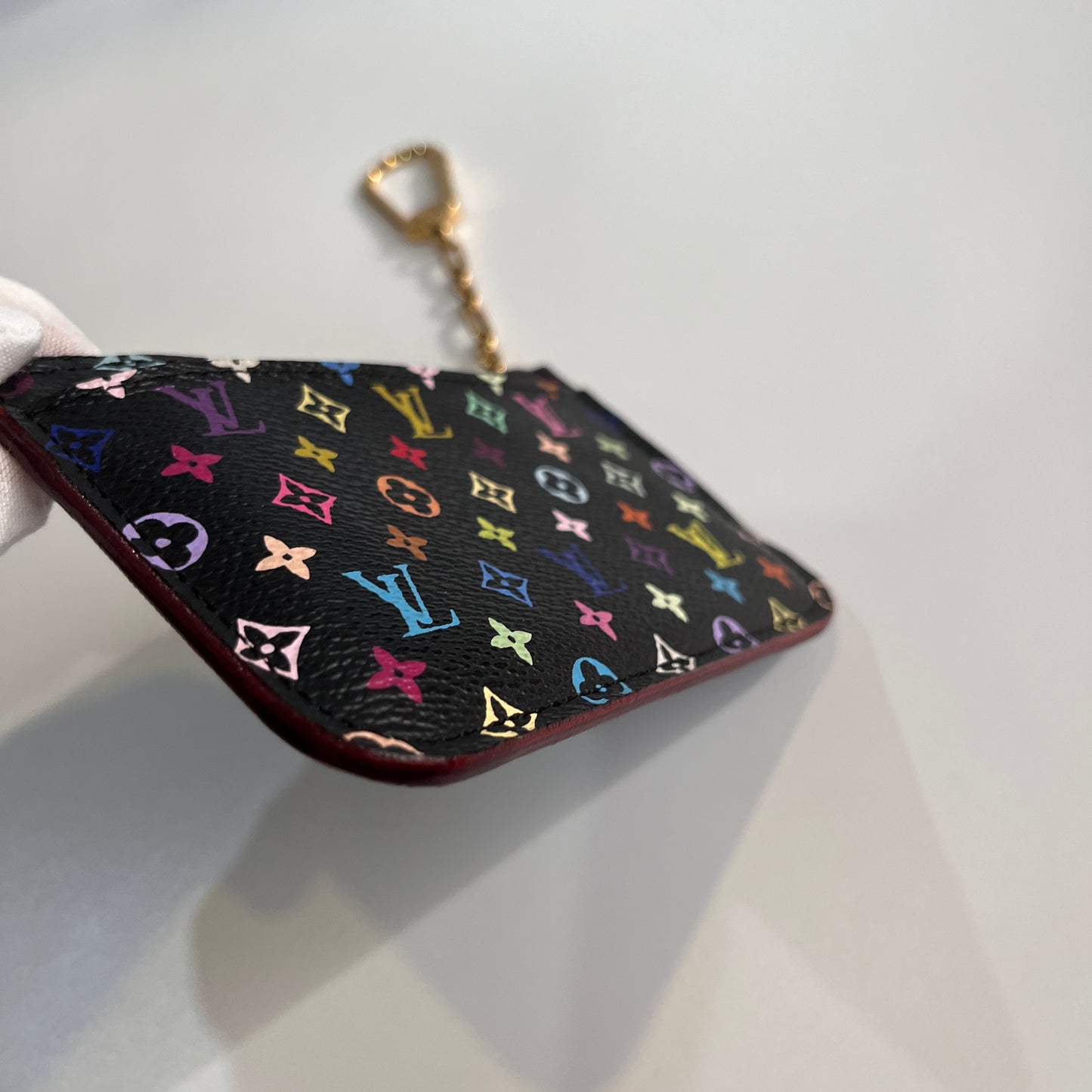 Louis Vuitton x Takashi Murakami Black Multicolor Cles Coin Purse