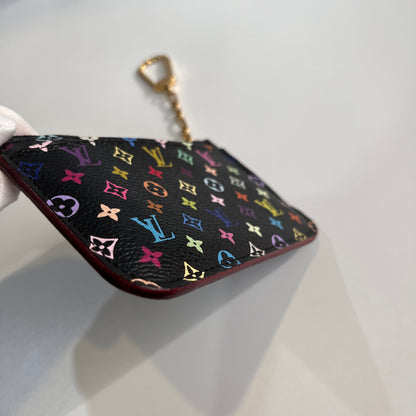 Louis Vuitton x Takashi Murakami Black Multicolor Cles Coin Purse