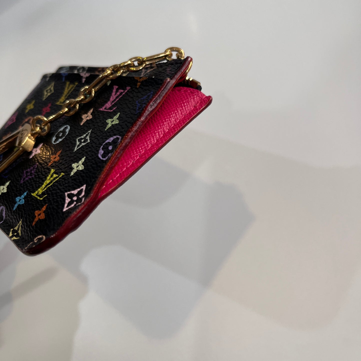 Louis Vuitton x Takashi Murakami Black Multicolor Cles Coin Purse