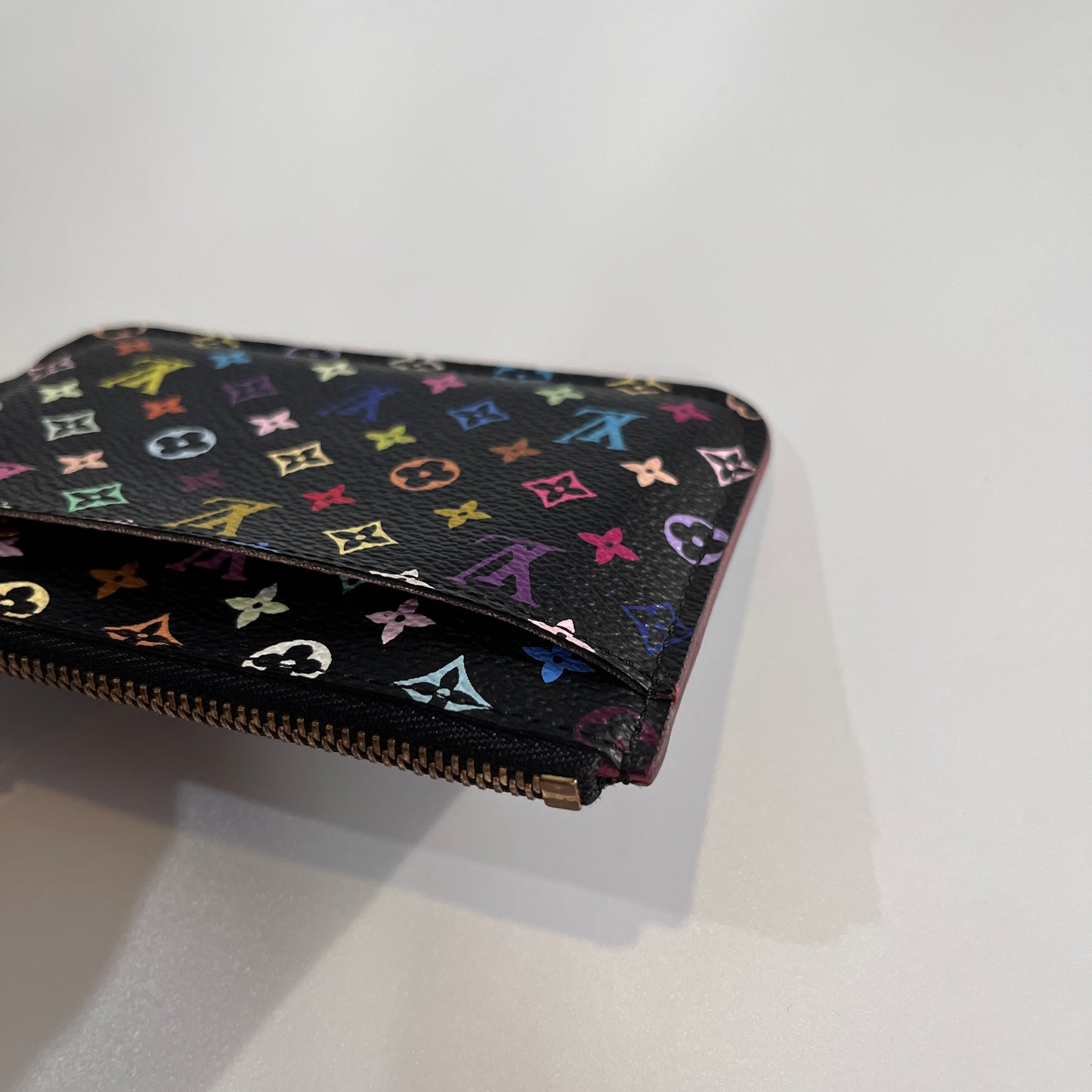 Louis Vuitton x Takashi Murakami Black Multicolor Cles Coin Purse