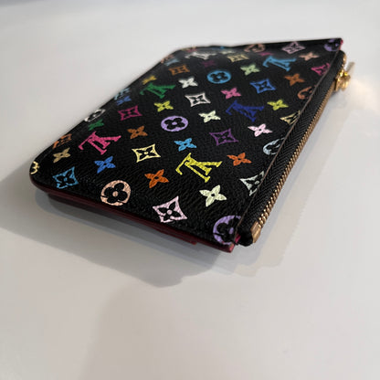 Louis Vuitton x Takashi Murakami Black Multicolor Cles Coin Purse