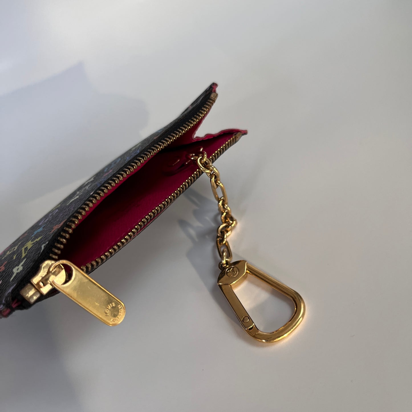 Louis Vuitton x Takashi Murakami Black Multicolor Cles Coin Purse