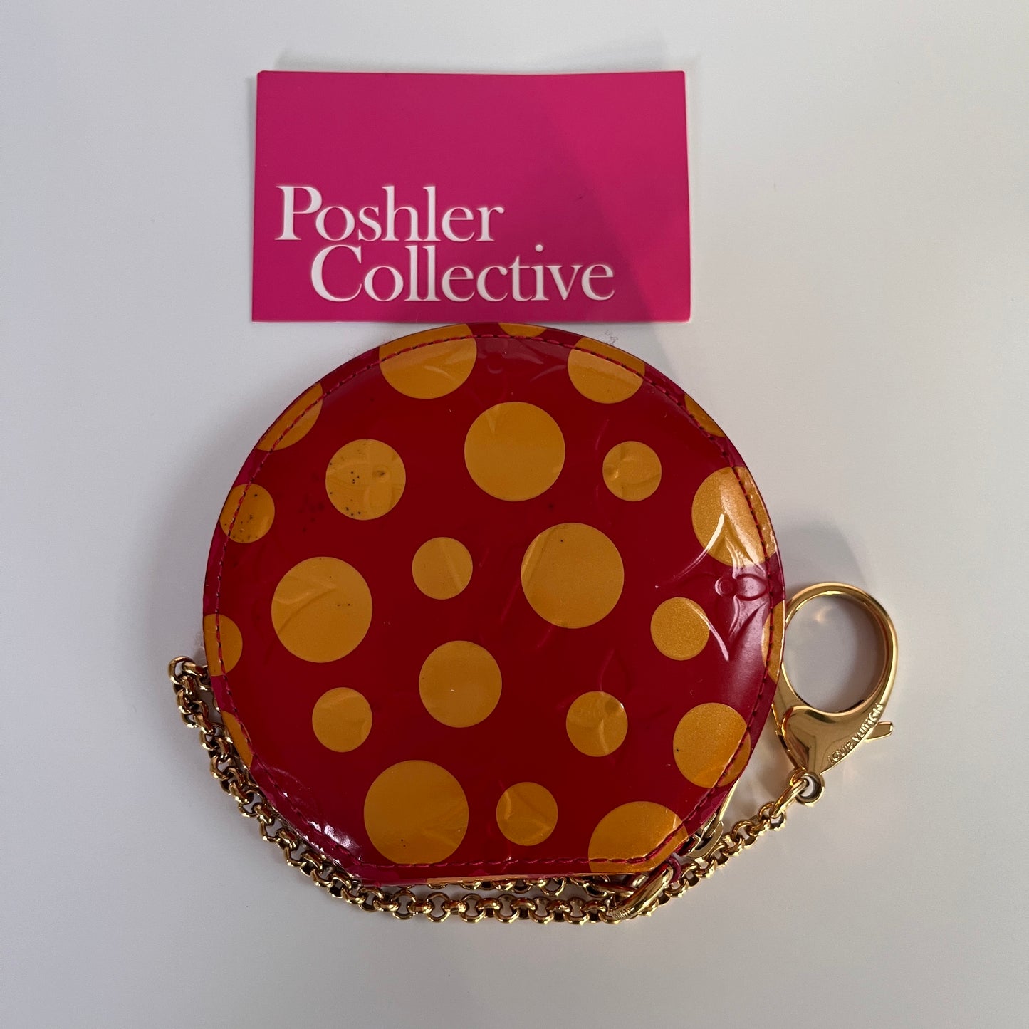 Louis Vuitton x Yayoi Kusama Porto Monnaie Chapeau Vernis Wallet Coin Purse