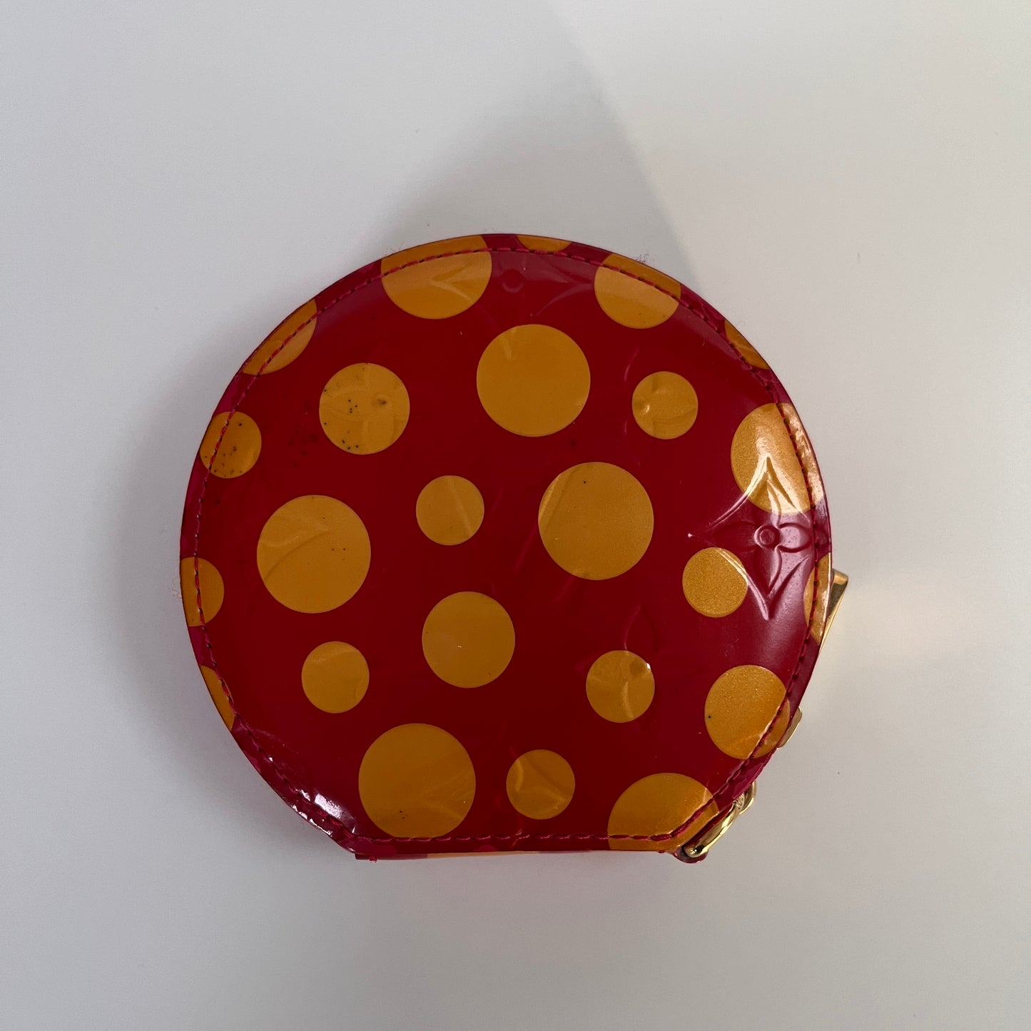 Louis Vuitton x Yayoi Kusama Porto Monnaie Chapeau Vernis Wallet Coin Purse