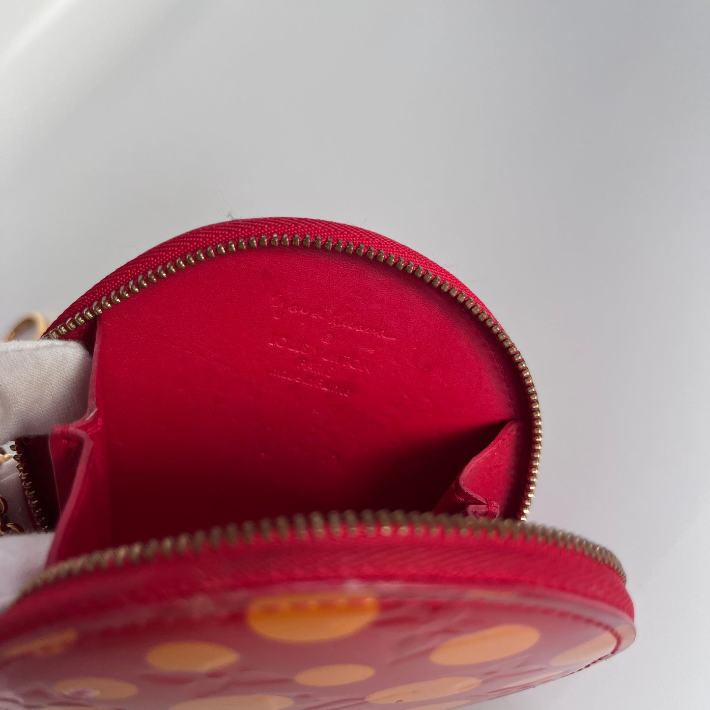 Louis Vuitton x Yayoi Kusama Porto Monnaie Chapeau Vernis Wallet Coin Purse
