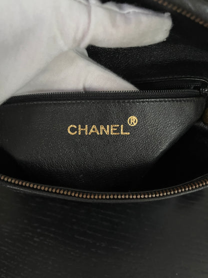 Chanel Vintage Black Lambskin Belt Bag