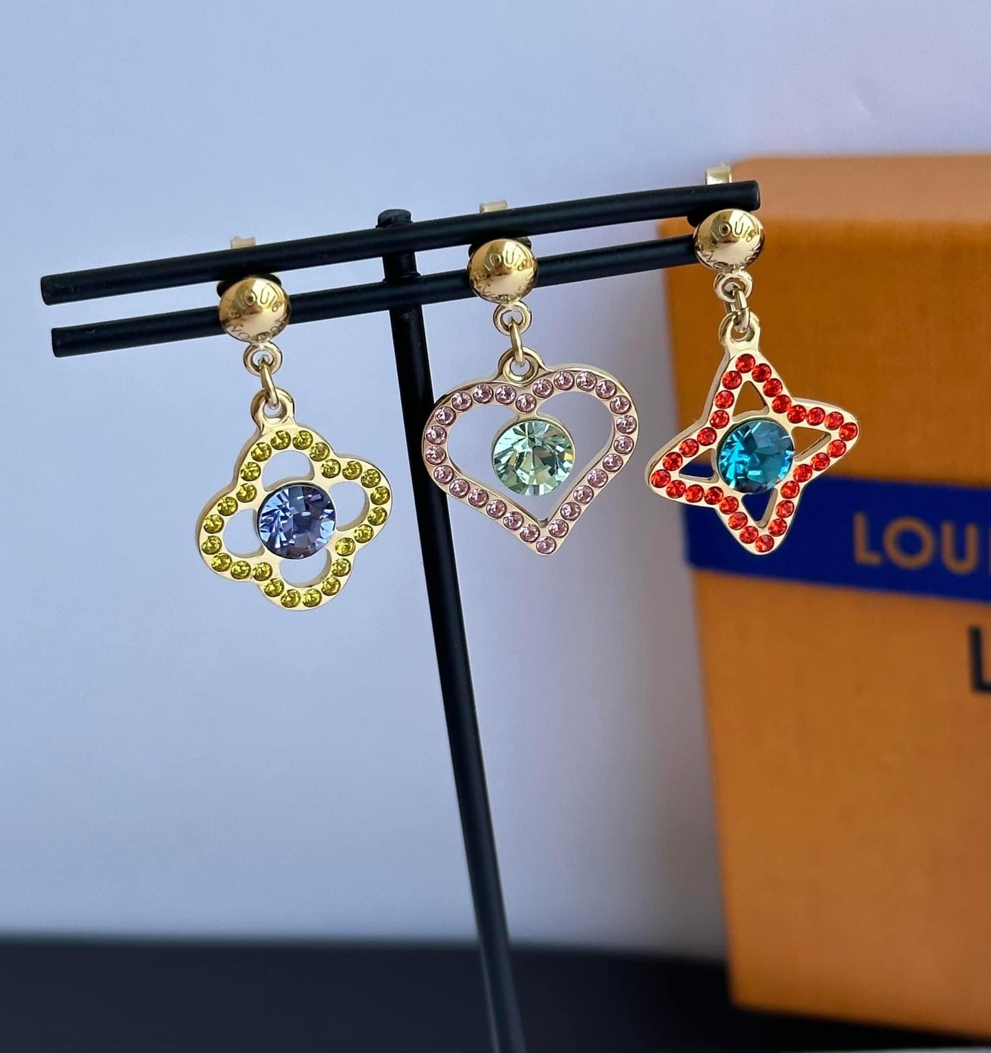 Louis Vuitton Swarovski Crystal Eye Candy Earrings