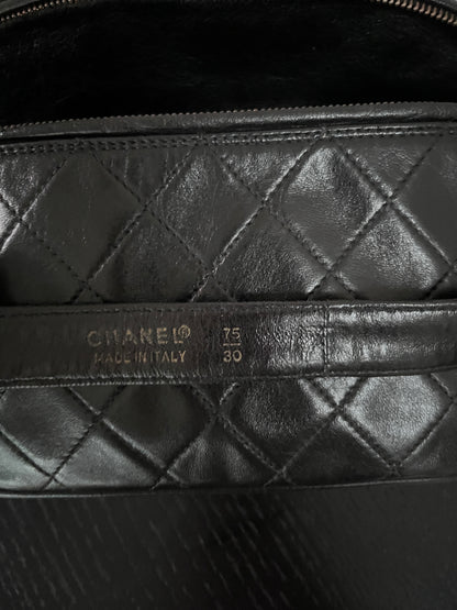 Chanel Vintage Black Lambskin Belt Bag