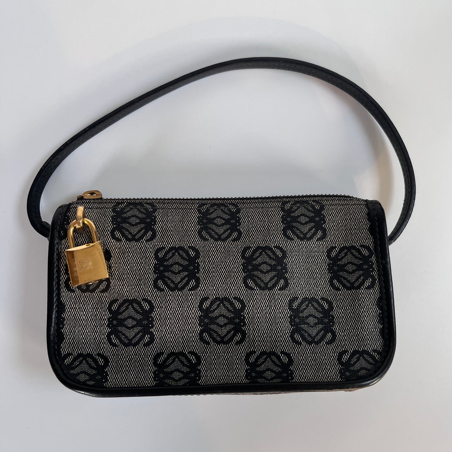 Loewe Black Vintage Anagram Pochette