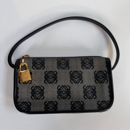 Loewe Black Vintage Anagram Pochette