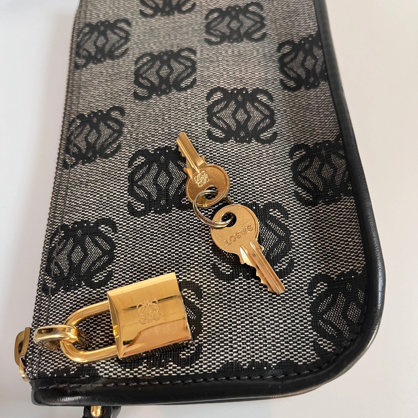 Loewe Black Vintage Anagram Pochette
