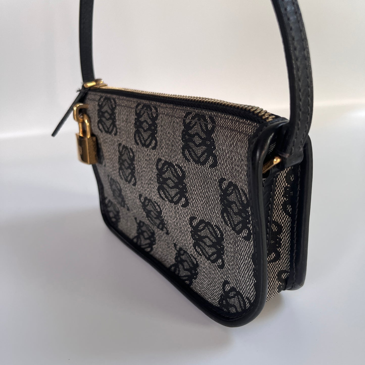 Loewe Black Vintage Anagram Pochette