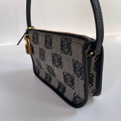 Loewe Black Vintage Anagram Pochette
