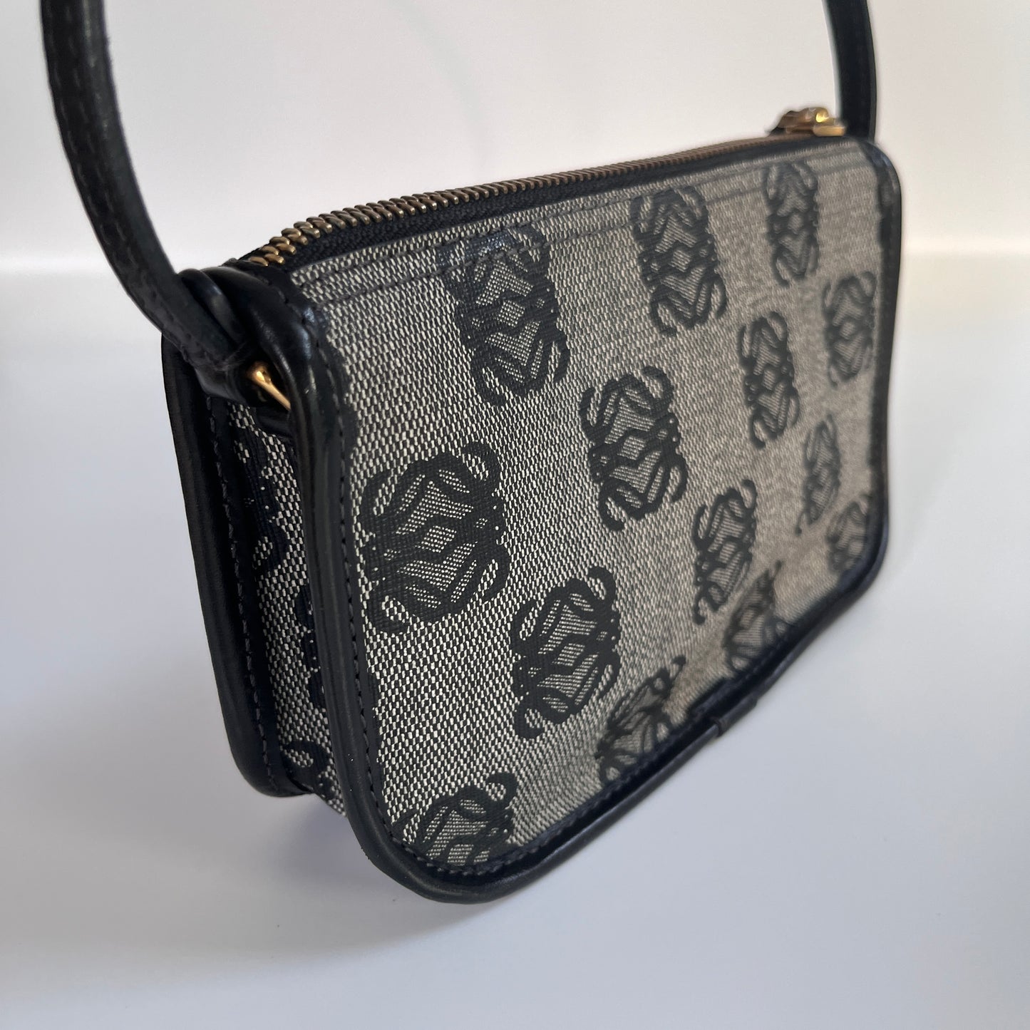 Loewe Black Vintage Anagram Pochette