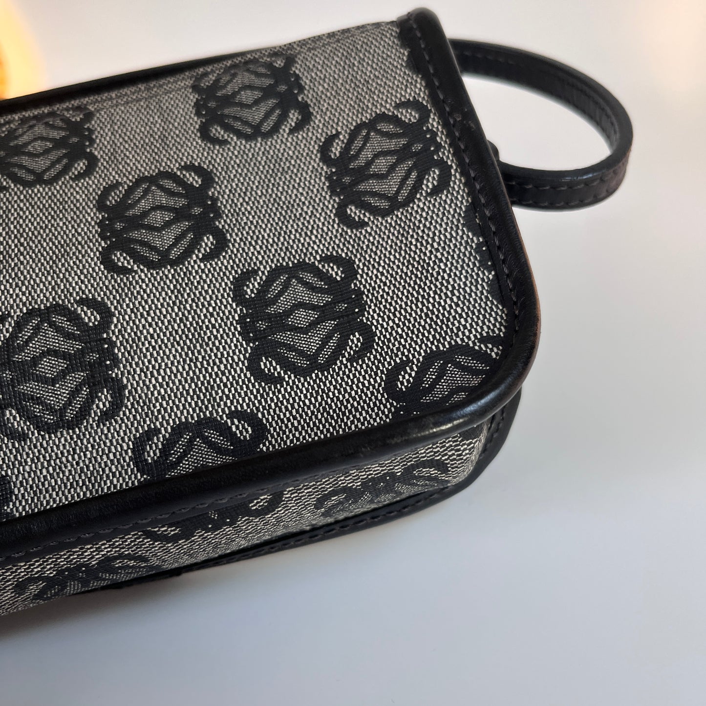 Loewe Black Vintage Anagram Pochette