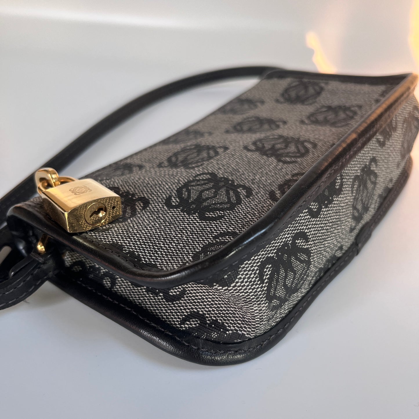 Loewe Black Vintage Anagram Pochette