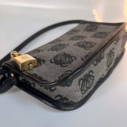 Loewe Black Vintage Anagram Pochette