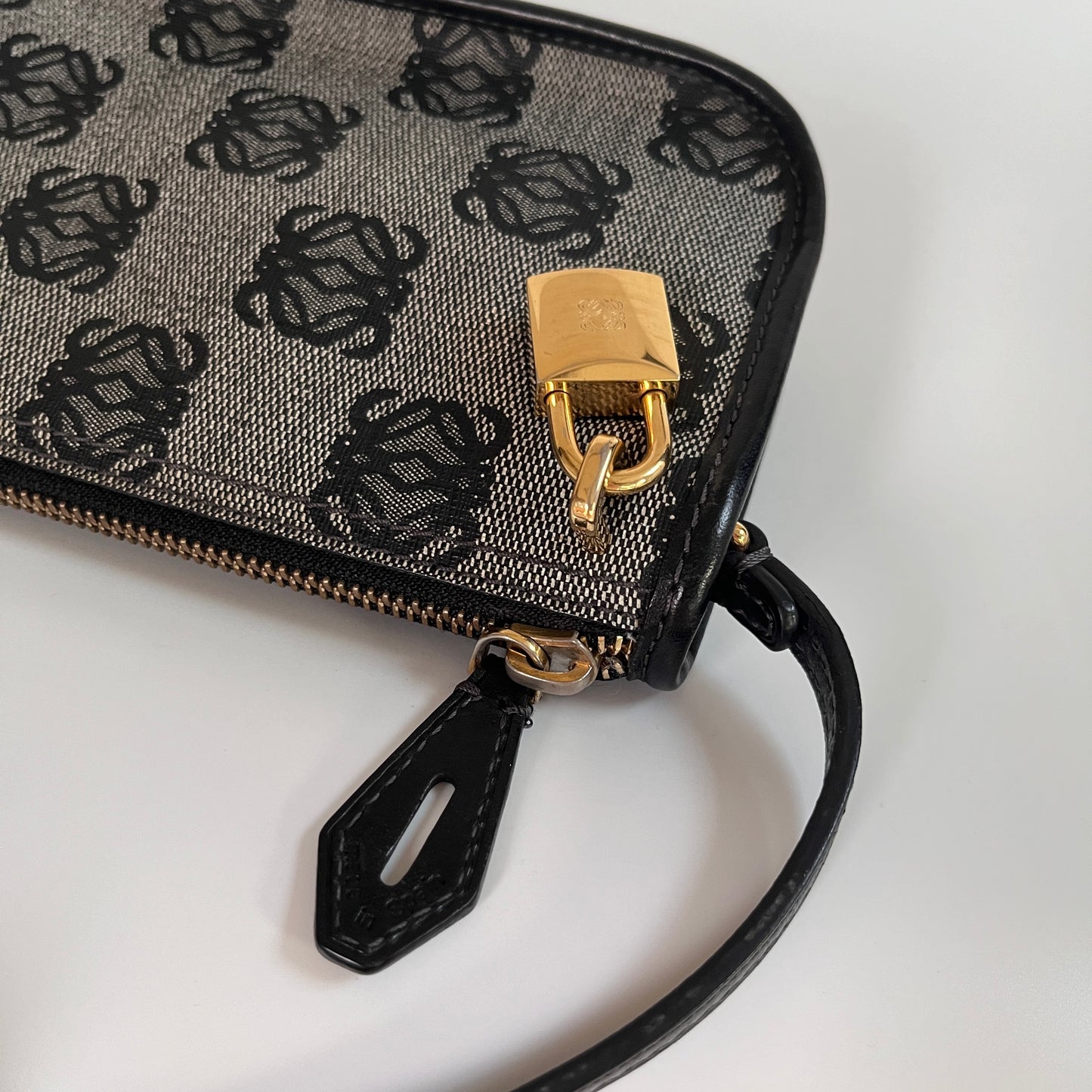 Loewe Black Vintage Anagram Pochette
