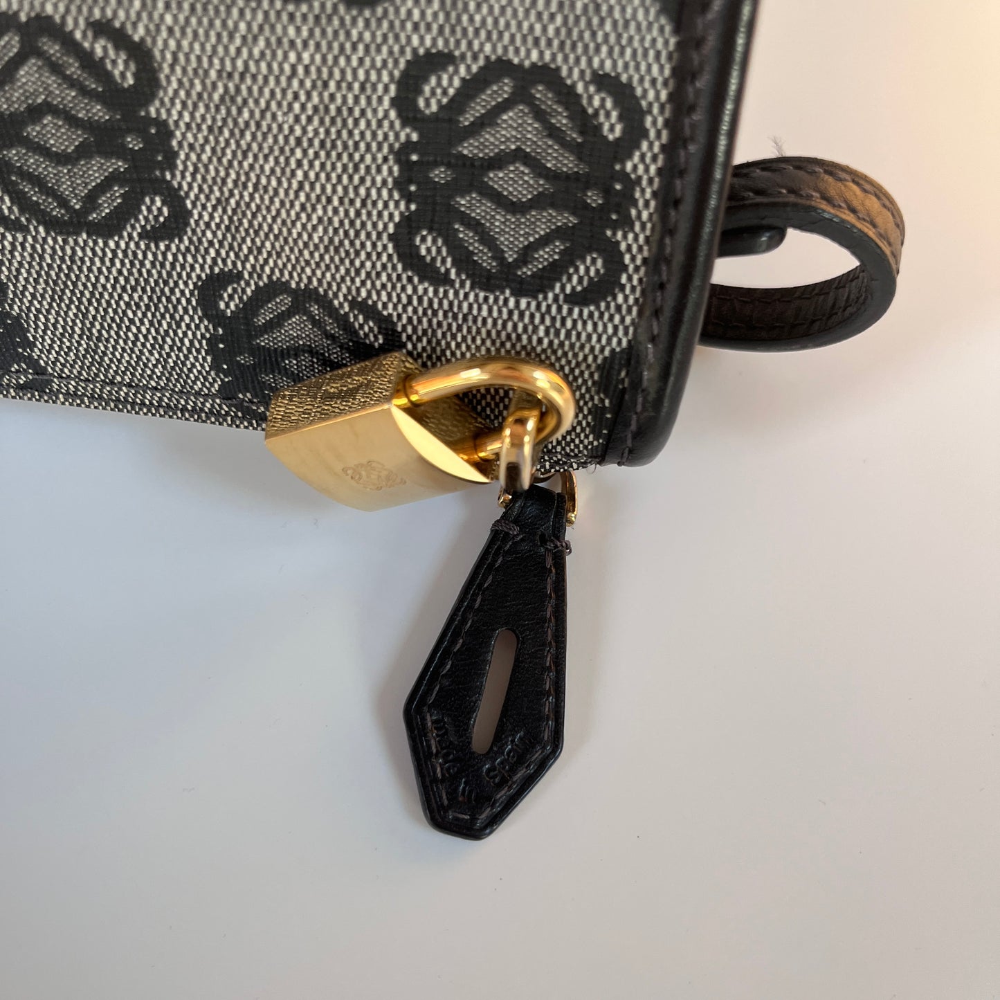 Loewe Black Vintage Anagram Pochette