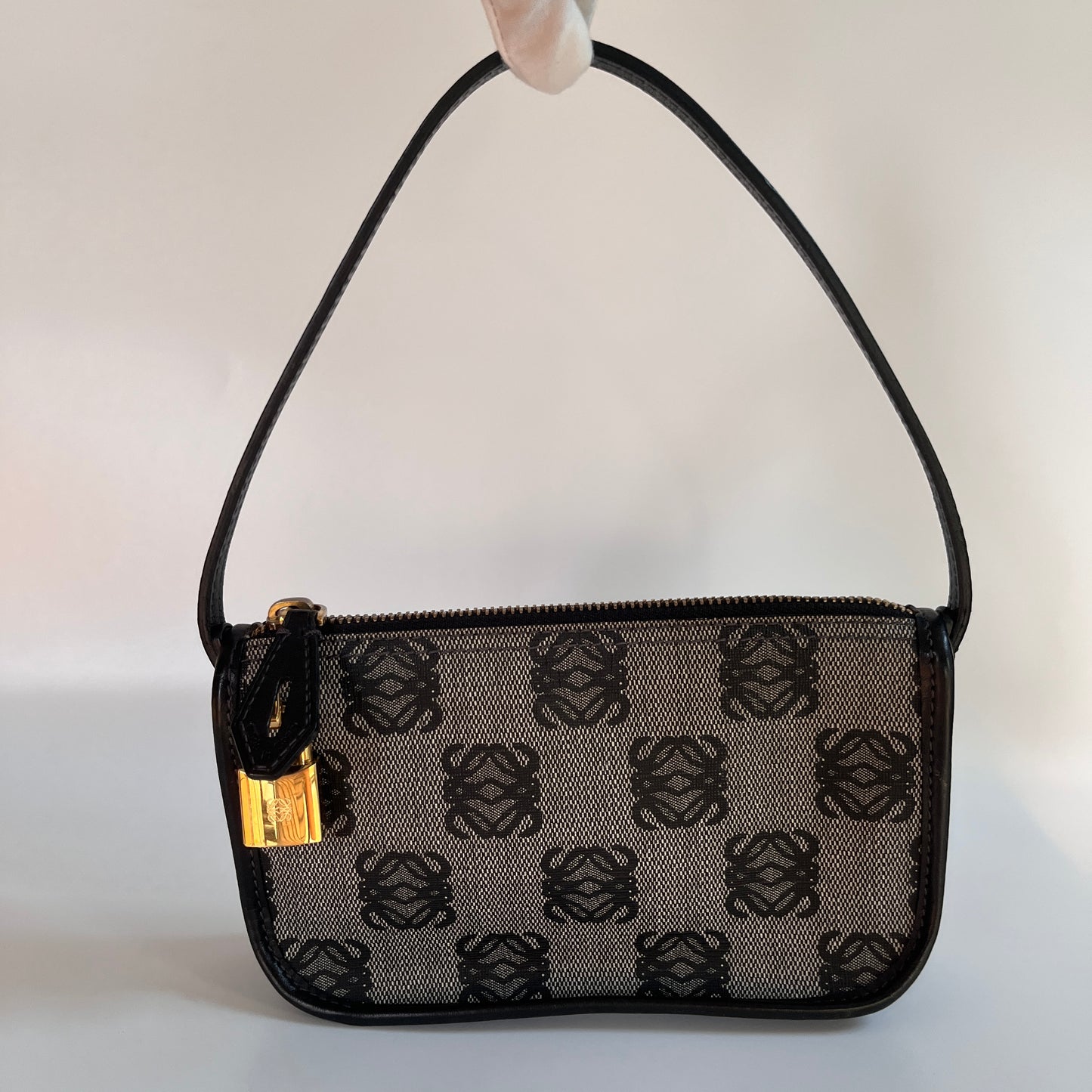 Loewe Black Vintage Anagram Pochette