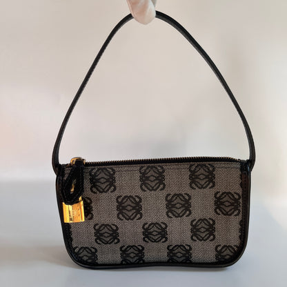 Loewe Black Vintage Anagram Pochette