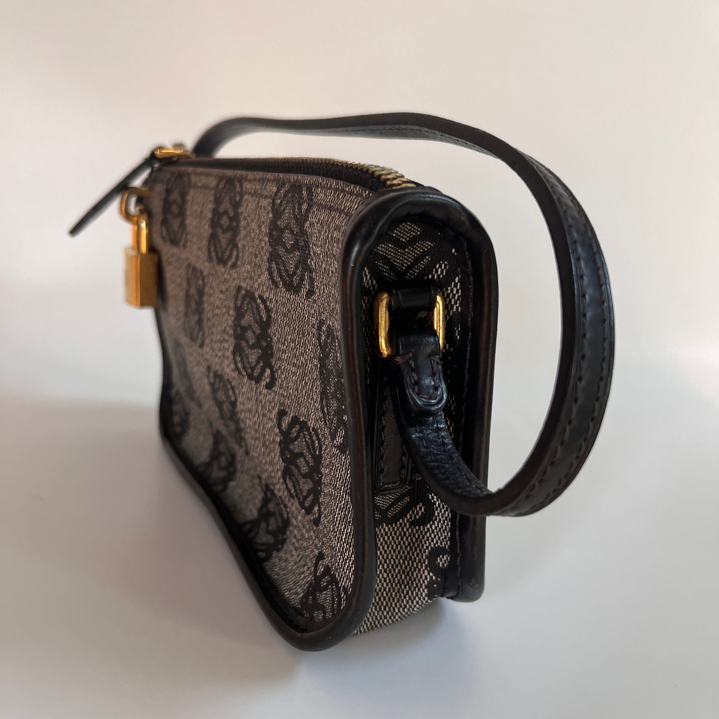 Loewe Black Vintage Anagram Pochette