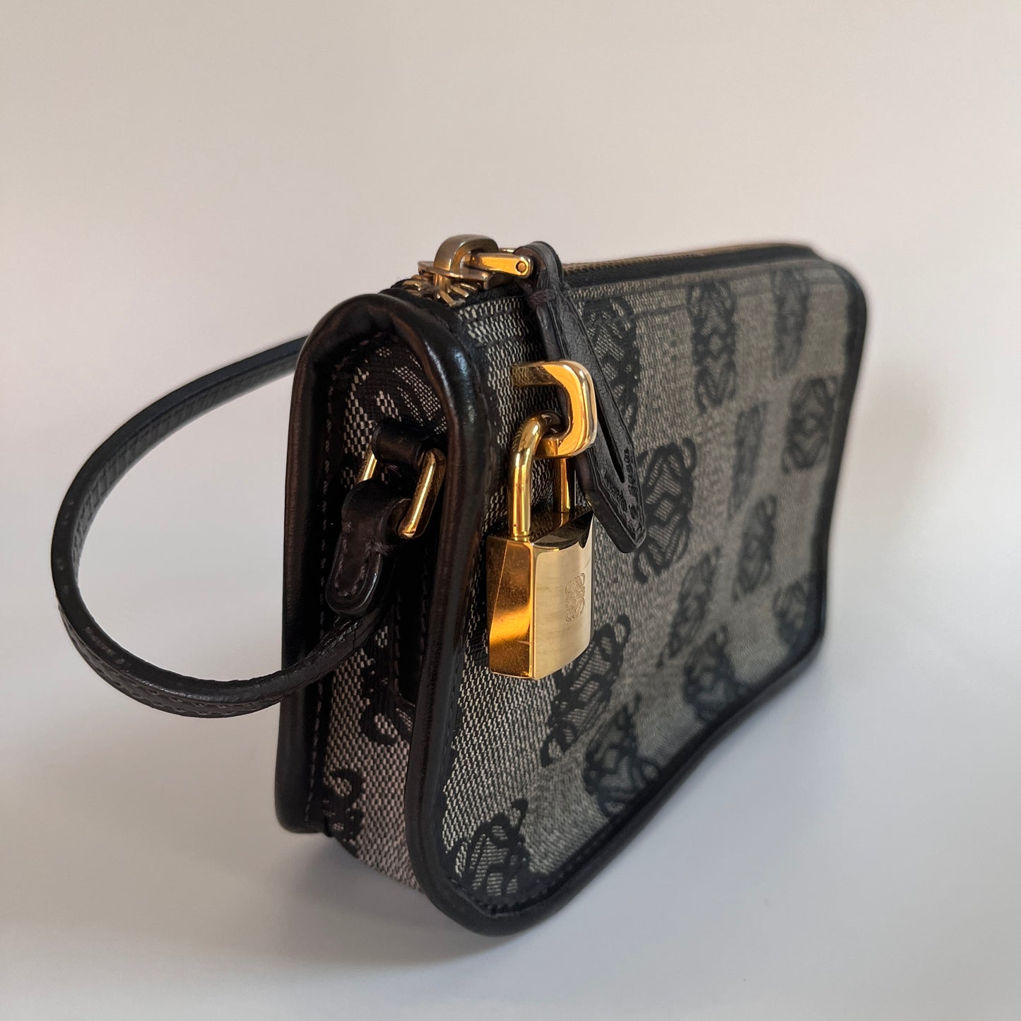 Loewe Black Vintage Anagram Pochette