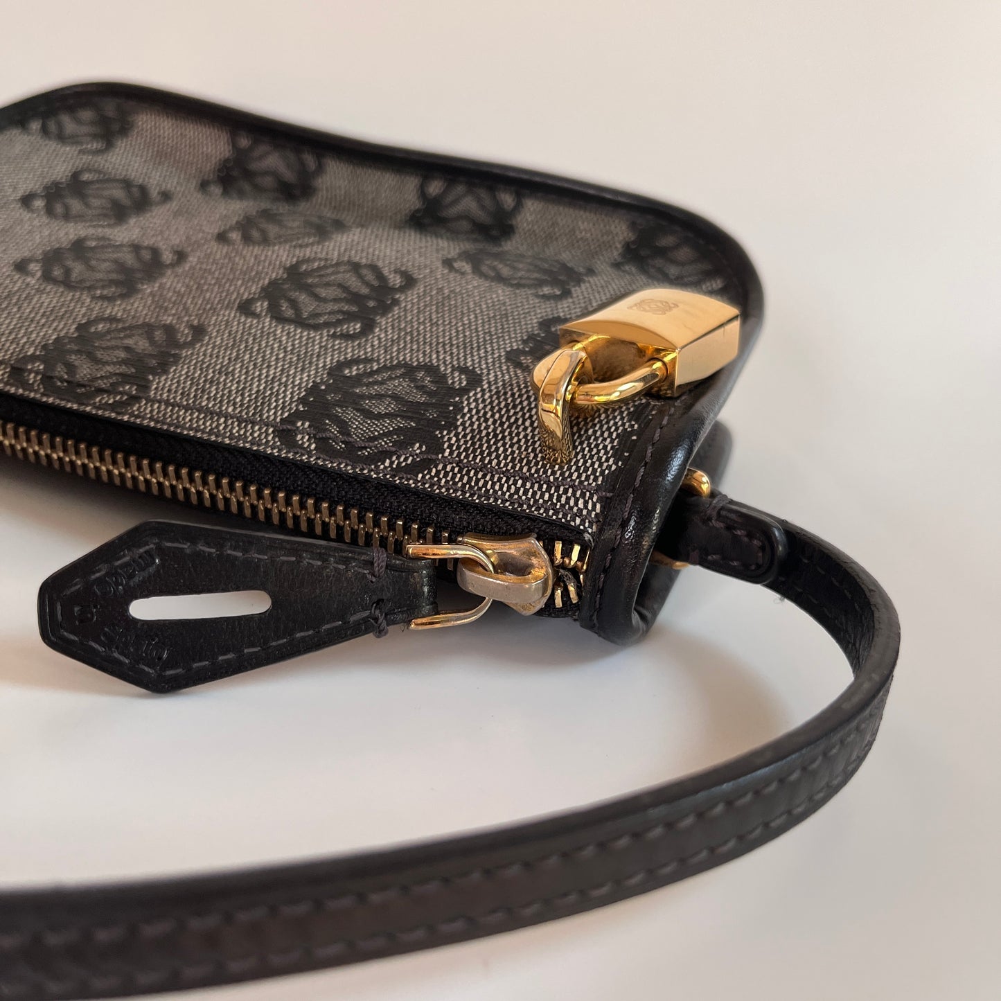 Loewe Black Vintage Anagram Pochette