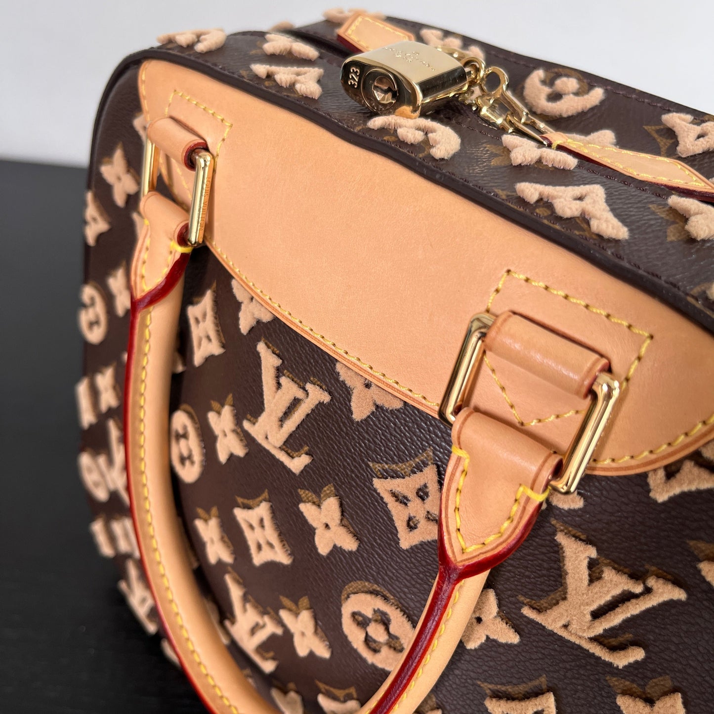 Louis Vuitton Velours Deauville Cube Monogram