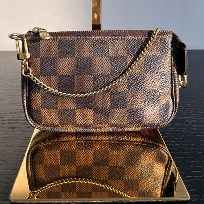 Vintage Louis Vuitton Damier Ebene Mini Pochette Accessoires Singapore