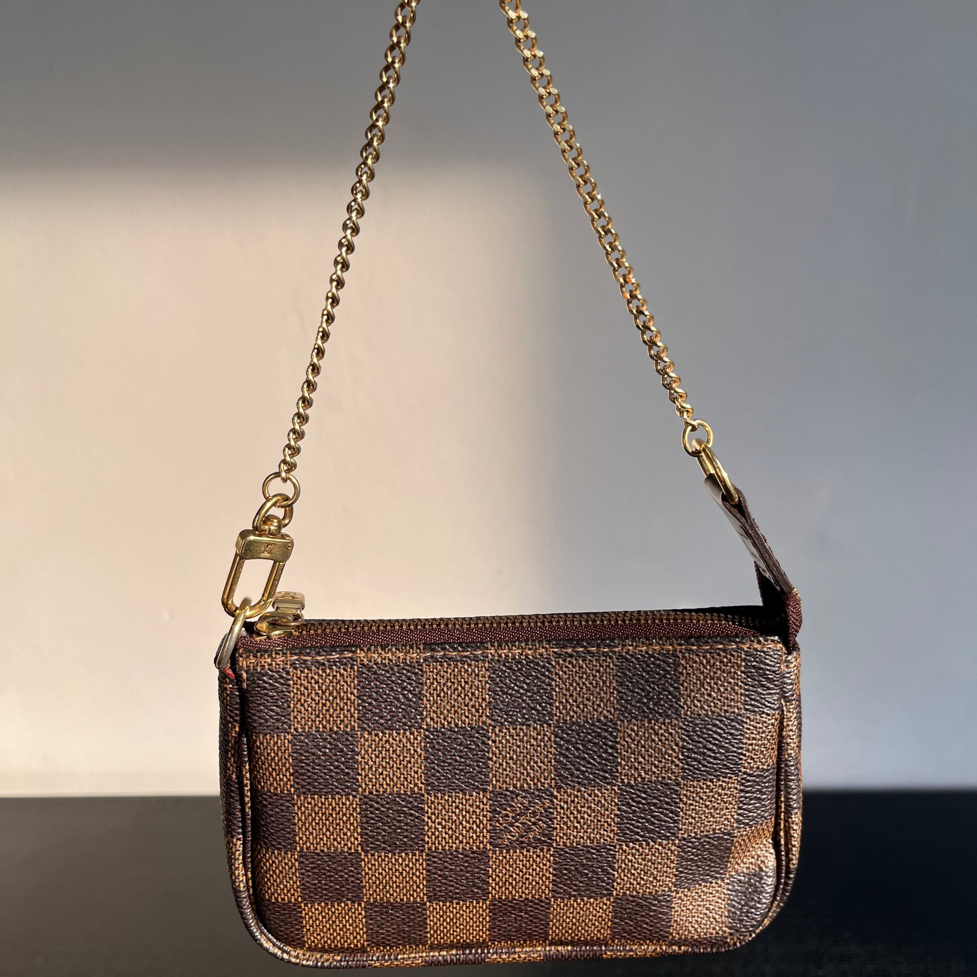 Vintage Louis Vuitton Damier Ebene Mini Pochette Accessoires Singapore