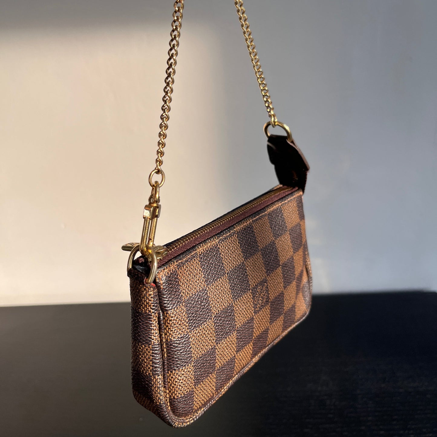 Vintage Louis Vuitton Damier Ebene Mini Pochette Accessoires Singapore