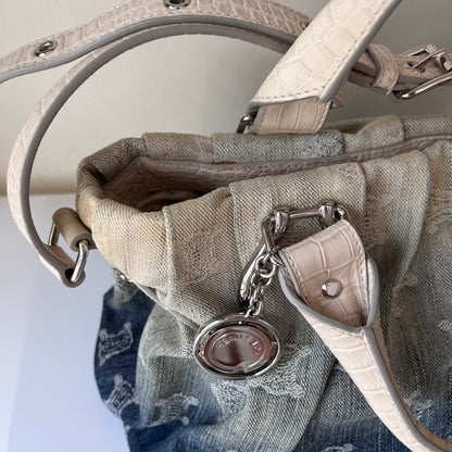 Celine blue denim Macadam Gradient 2Way Bag