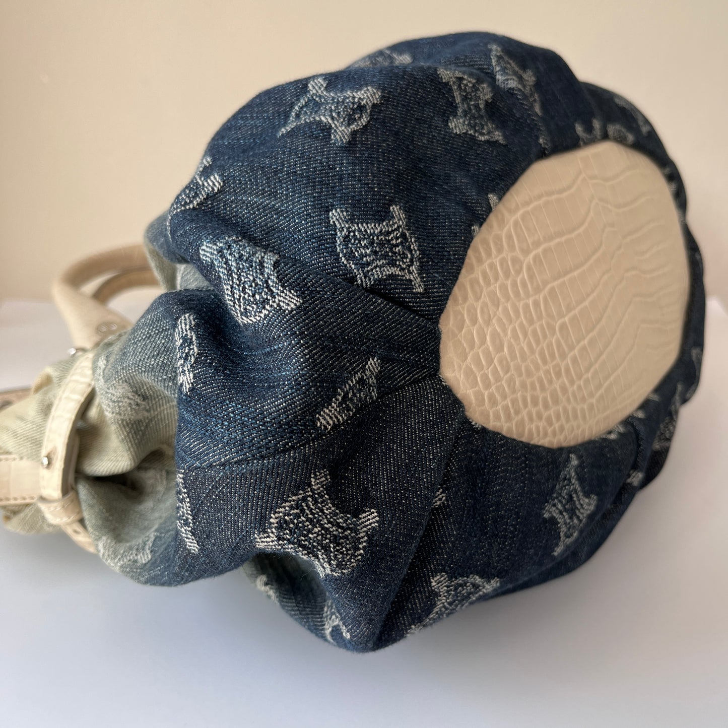 Celine blue denim Macadam Gradient 2Way Bag