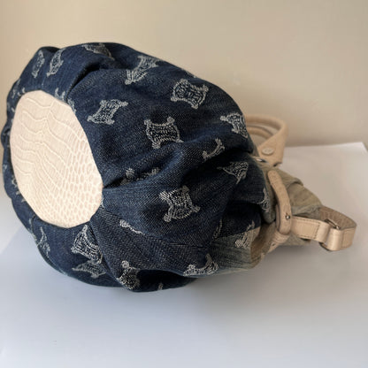 Celine blue denim Macadam Gradient 2Way Bag