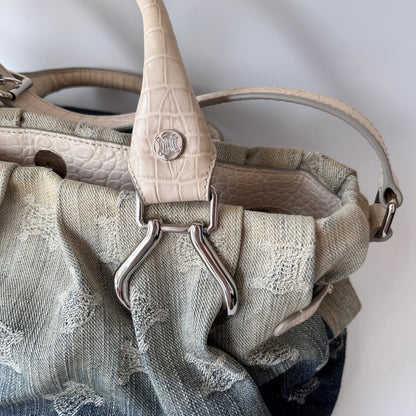 Celine blue denim Macadam Gradient 2Way Bag
