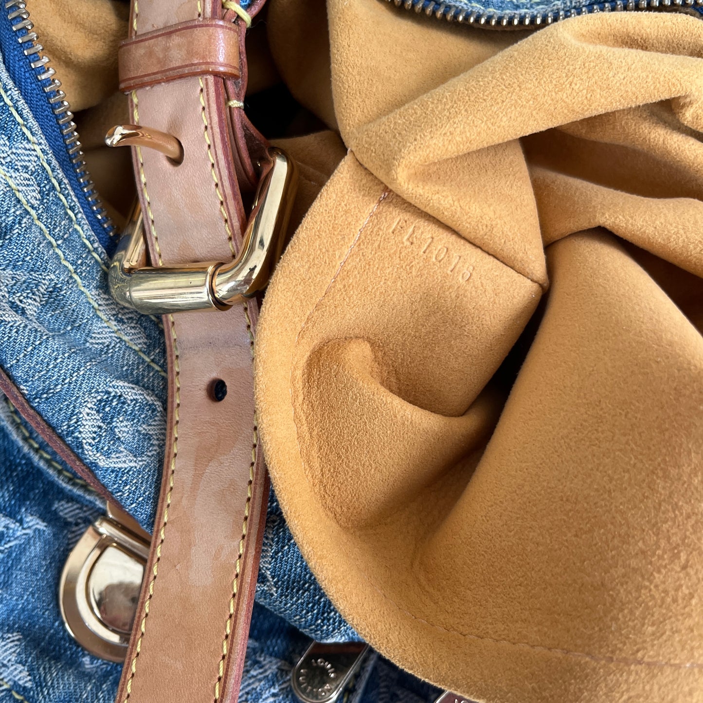 Louis Vuitton Vintage Baggy Denim PM Shoulder Bag