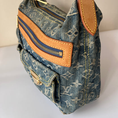 Louis Vuitton Vintage Baggy Denim PM Shoulder Bag