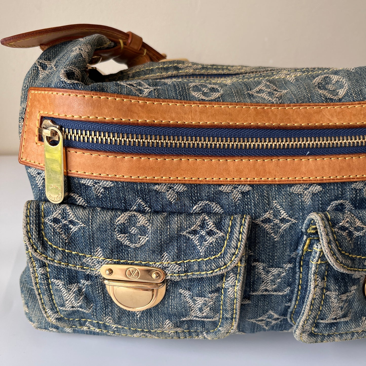 Louis Vuitton Vintage Baggy Denim PM Shoulder Bag