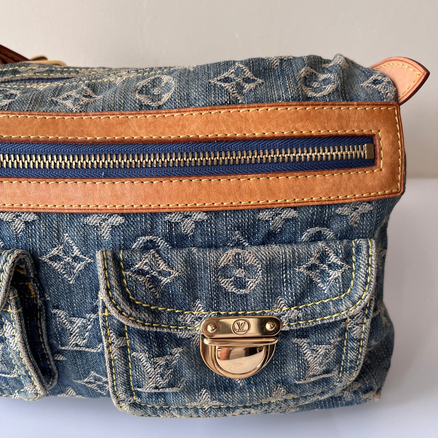 Louis Vuitton Vintage Baggy Denim PM Shoulder Bag