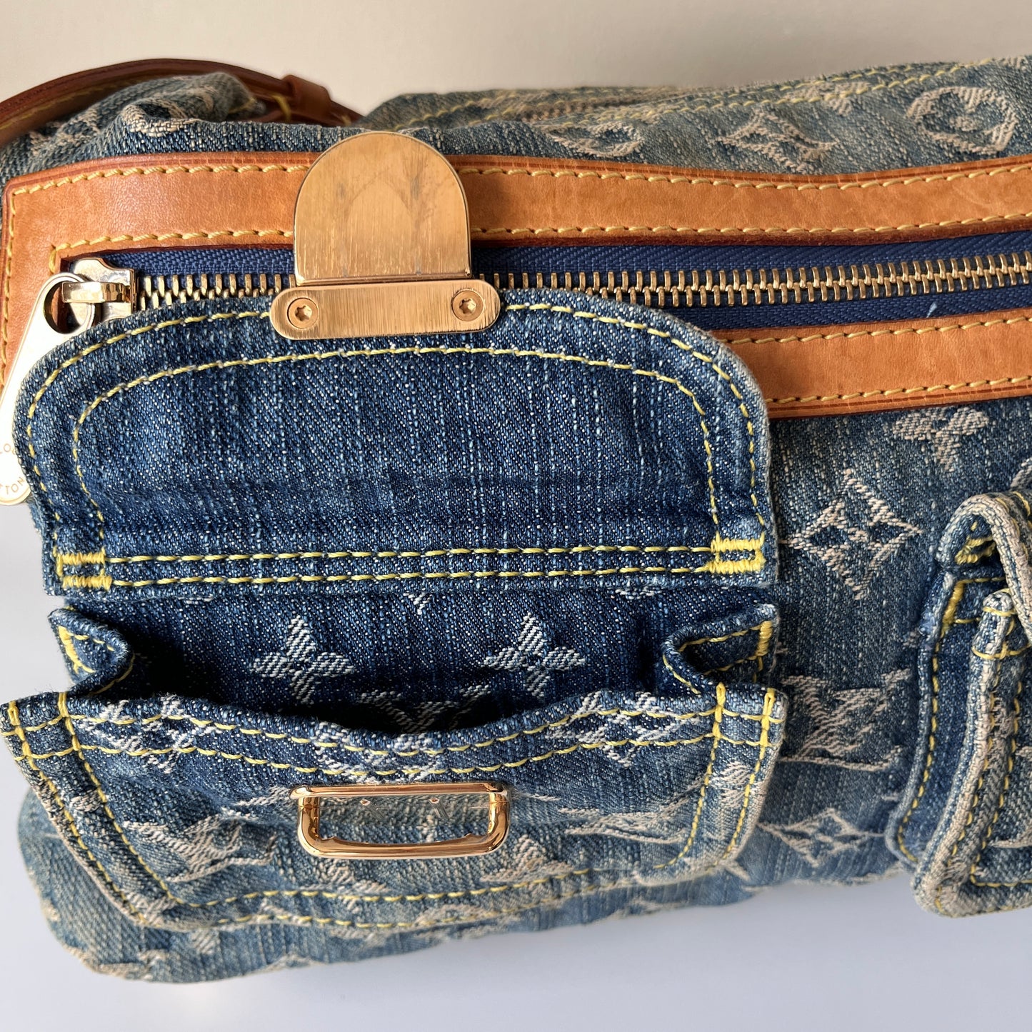 Louis Vuitton Vintage Baggy Denim PM Shoulder Bag