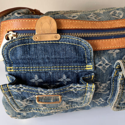 Louis Vuitton Vintage Baggy Denim PM Shoulder Bag