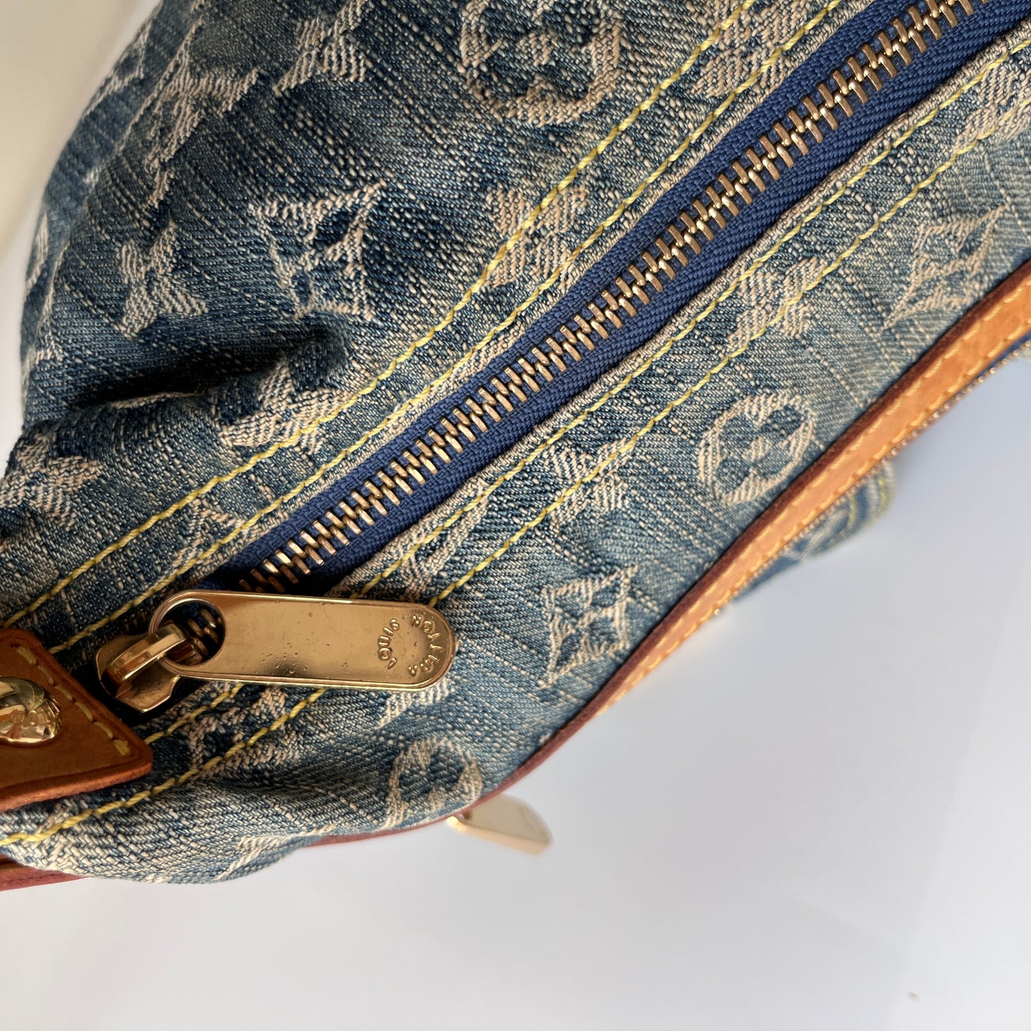 Louis Vuitton Vintage Baggy Denim PM Shoulder Bag