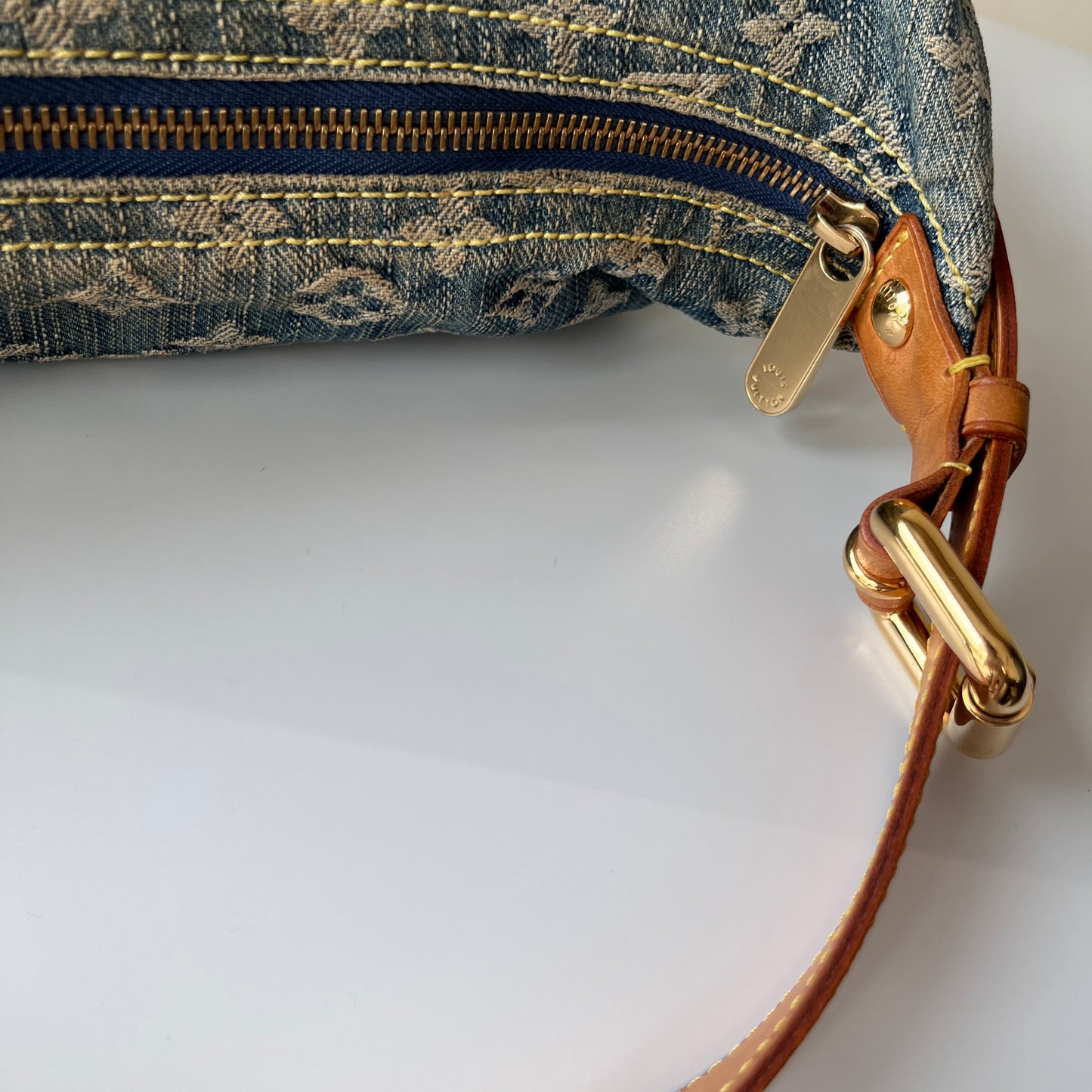 Louis Vuitton Vintage Baggy Denim PM Shoulder Bag