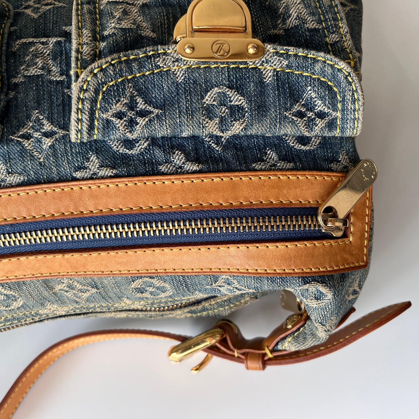 Louis Vuitton Vintage Baggy Denim PM Shoulder Bag