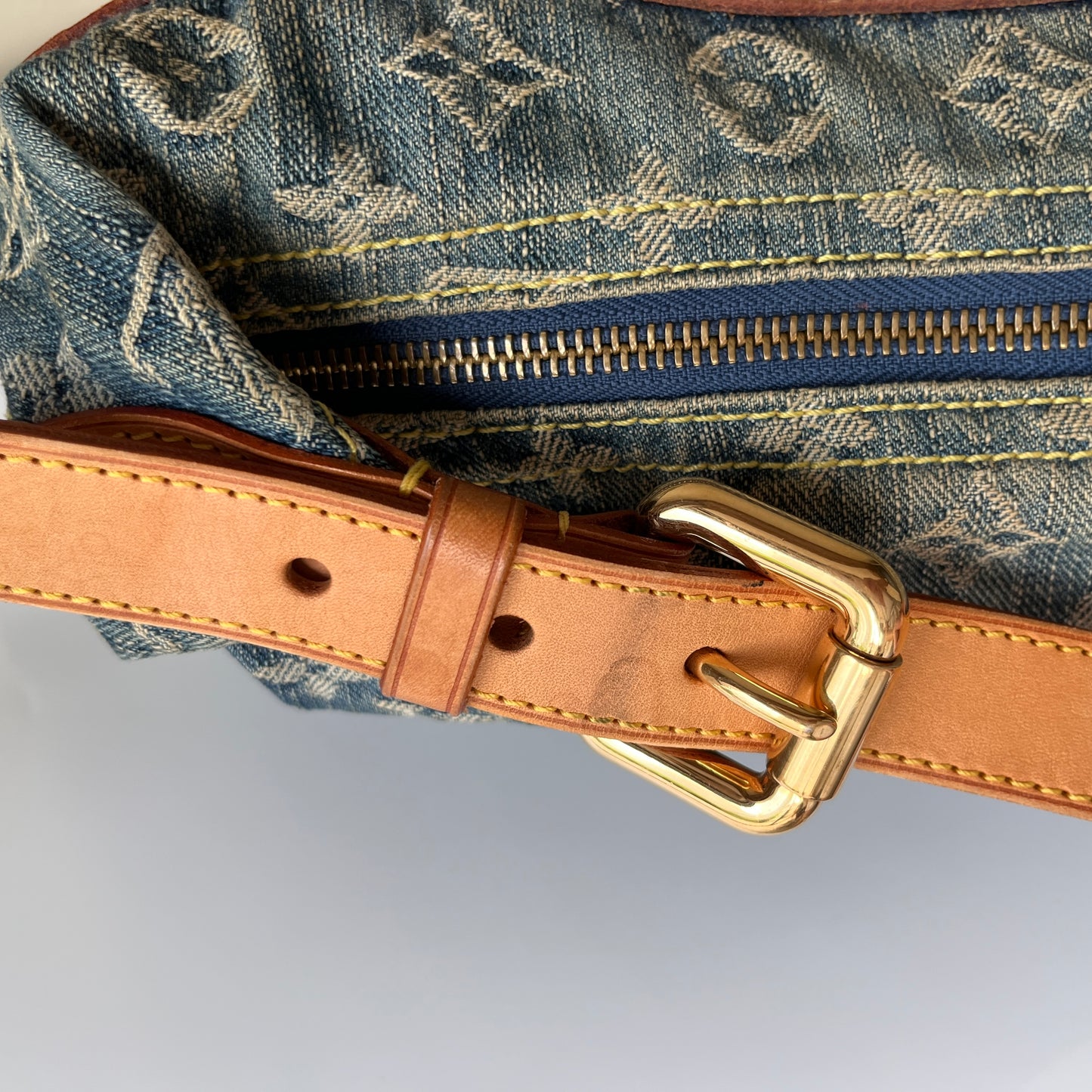 Louis Vuitton Vintage Baggy Denim PM Shoulder Bag