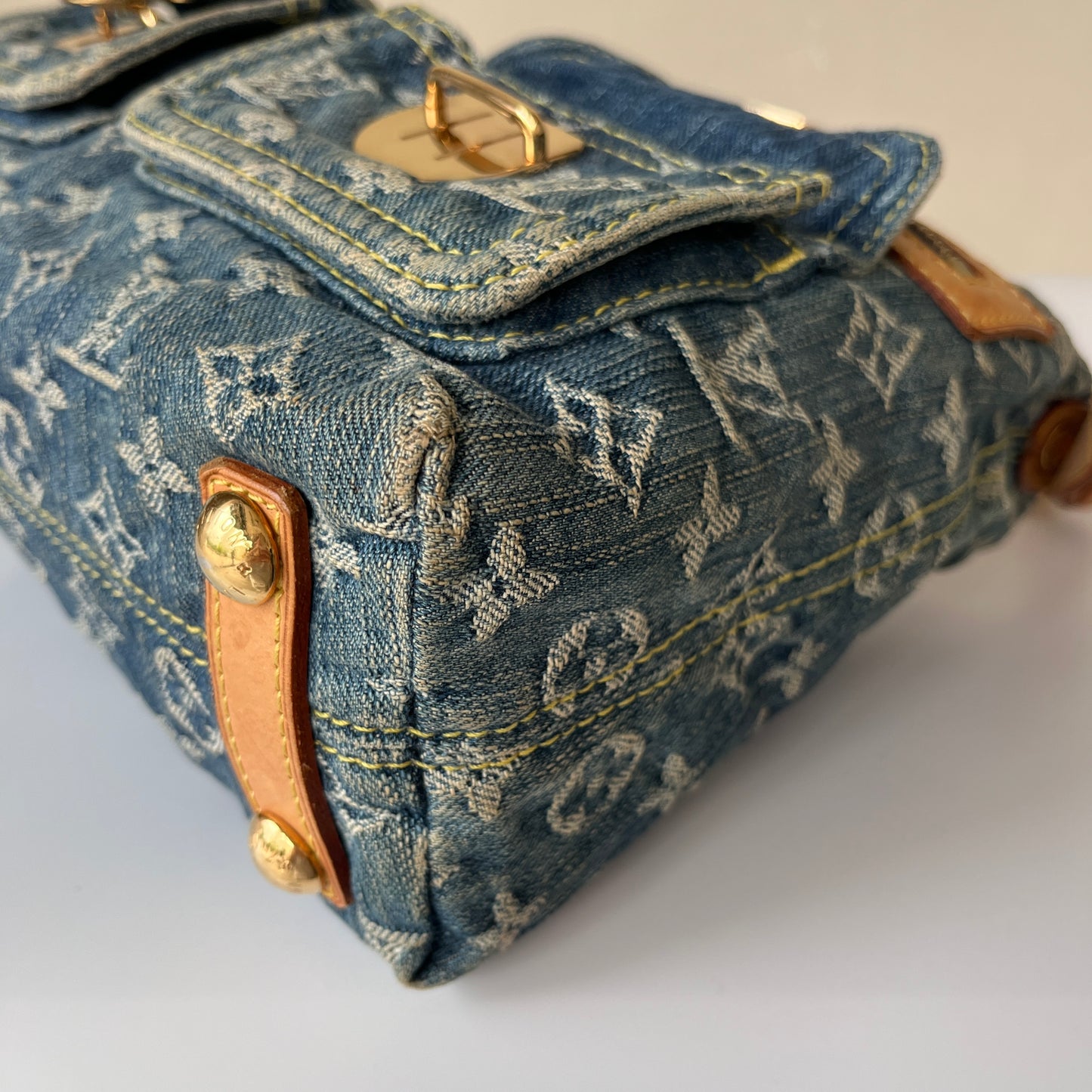 Louis Vuitton Vintage Baggy Denim PM Shoulder Bag