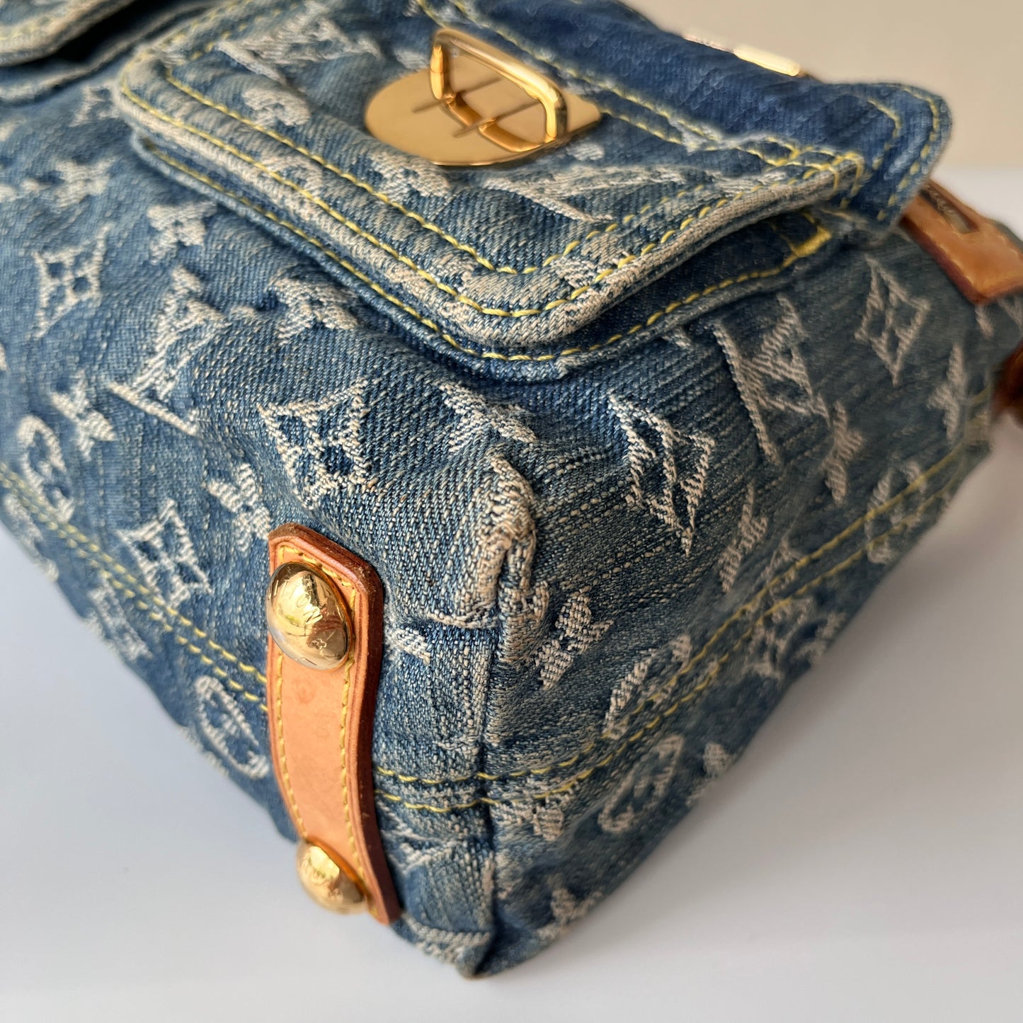 Louis Vuitton Vintage Baggy Denim PM Shoulder Bag